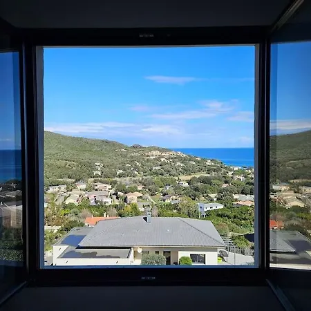 Belle Avec Piscine Et Vue Mer- Village Sisco