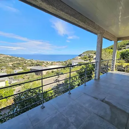 Belle Avec Piscine Et Vue Mer- Village Sisco