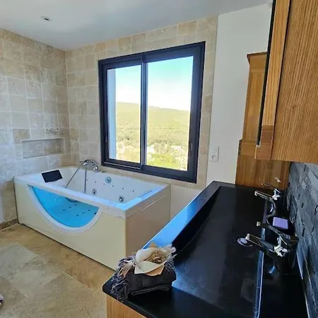 Belle Avec Piscine Et Vue Mer- Village Sisco